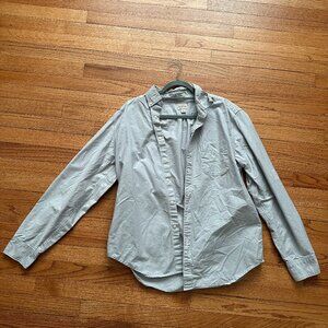 Jcrew Men's Heavy Cotton Shirt - Light Blue size L